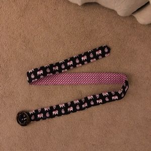 Vera Bradley Pink Elephant belt